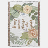 sterke vrouwen veranderen de wereld 8 maart gelijk deken (Voorkant Verticaal)