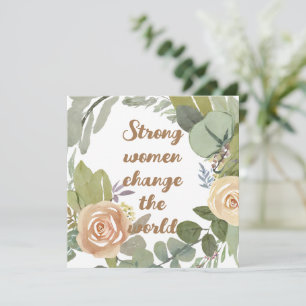 sterke vrouwen veranderen de wereld 8 maart gelijk kaart