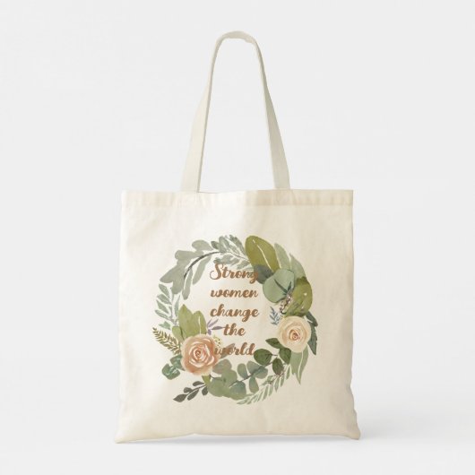 sterke vrouwen veranderen de wereld 8 maart gelijk tote bag (Achterkant)
