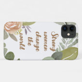 sterke vrouwen veranderen de wereld Girl Power Case-Mate iPhone Case (Achterkant (horizontaal))