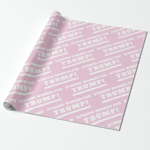 Sterke vrouwen voor Trump Pink Gift Wrap Cadeaupapier