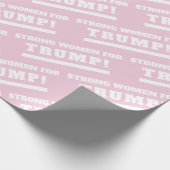 Sterke vrouwen voor Trump Pink Gift Wrap Cadeaupapier (Hoek)