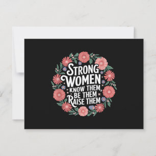 Sterke vrouwen weten dat zij hen opvoeden en bekra briefkaart