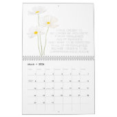 Sterke Vrouwen Witte Bloemen Kalender 2024 (Mar 2026)