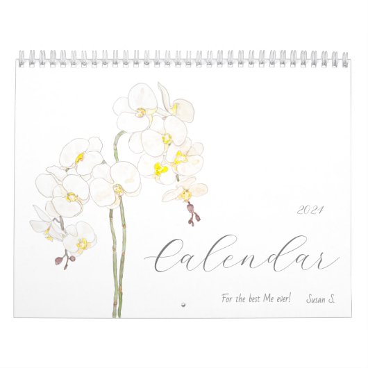 Sterke Vrouwen Witte Bloemen Kalender 2024 (Hoes)