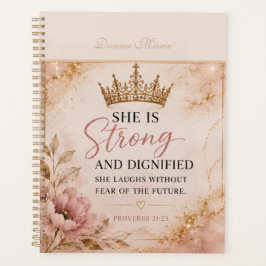 Sterke & waardige Spreuken 31:25 Inspirerende Planner