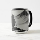 sterke Warrior Mok - Black & White Fantasy koffie (Voorkant rechts)