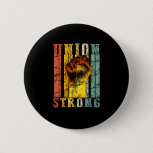 Sterke werknemers op de eerste werkdag van de Unie Ronde Button 5,7 Cm