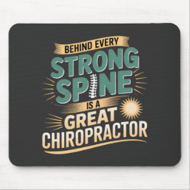 Sterke wervelkolom Grote Chiropractor Quote Design Muismat