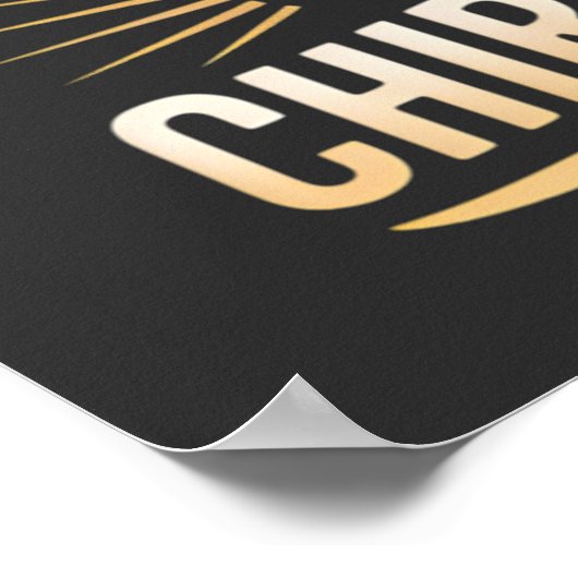 Sterke wervelkolom Grote Chiropractor Quote Design Poster (Hoek)