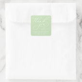 STERKE WHIMISCHE CALLIGRAFIE BEDANKT STICKER (Tas)