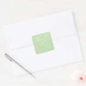 STERKE WHIMISCHE CALLIGRAFIE BEDANKT STICKER (Envelop)