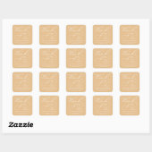 STERKE WHIMISCHE CALLIGRAFIE BEDANKT STICKER (Vel)