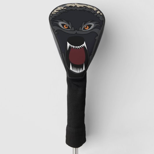 Sterke Wolf Golfheadcover (Voorkant)