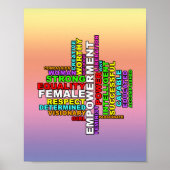 Sterke Woman Wolk Poster (Voorkant)