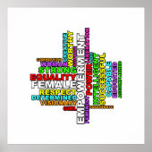 Sterke Woman Wolk Poster (Voorkant)