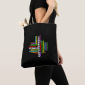 Sterke Woman Wolk Tote Bag (Dichtbij)