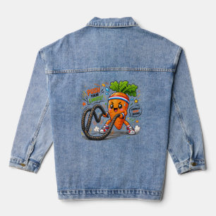 Sterke Wortel Battle Ropes Fitness Motivatie Masco Denim Jacket