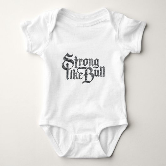 Sterke zoals Bull Baby Bodysuit (Voorkant)