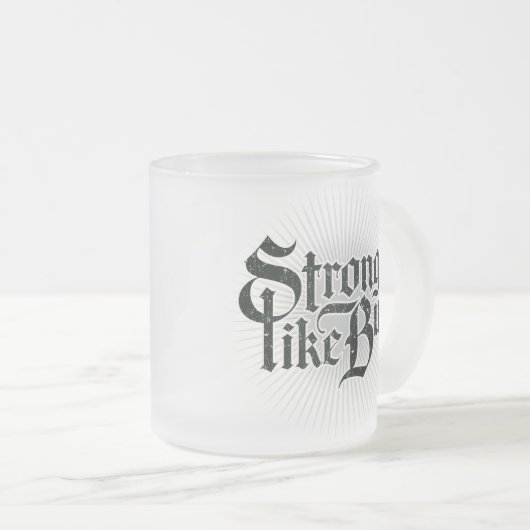 Sterke, zoals Bull-mok koffie Matglas Koffiemok (Voorkant rechts)