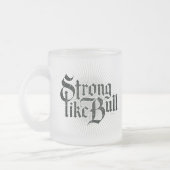 Sterke, zoals Bull-mok koffie Matglas Koffiemok (Links)