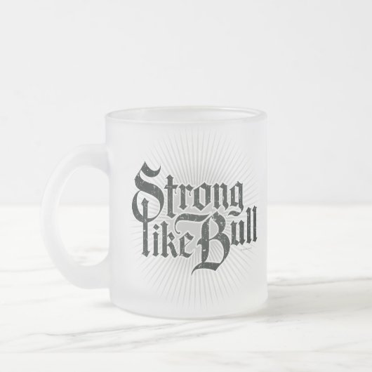 Sterke, zoals Bull-mok koffie Matglas Koffiemok (Links)