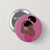 Sterke zwarte Button (Voorkant /achterkant)