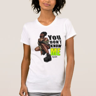 Sterke Zwarte Diva met Krachtige Confidentie T-shirt