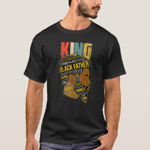 Sterke zwarte koning Afrikaans-Amerikaanse natuurl T-shirt