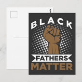 Sterke zwarte vader Matter Zwarte Geschiedenis na Briefkaart (Voorkant / Achterkant)