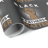 Sterke zwarte vader Matter Zwarte Geschiedenis na  Cadeaupapier (Rol Hoek)