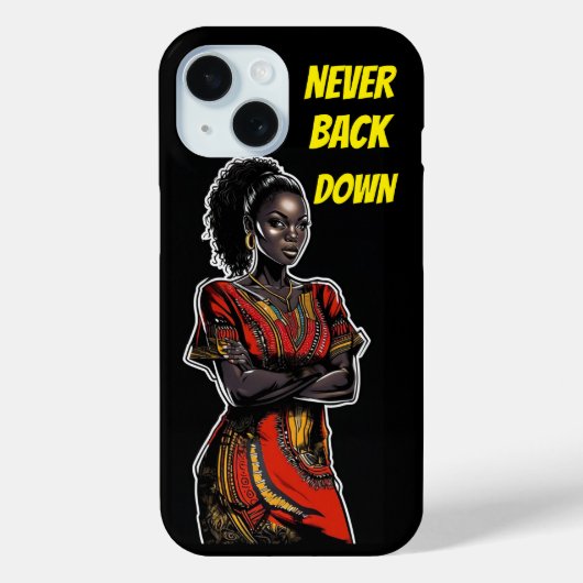 STERKE ZWARTE VROUW - Geef nooit op Case-Mate iPhone Case (Achterkant)