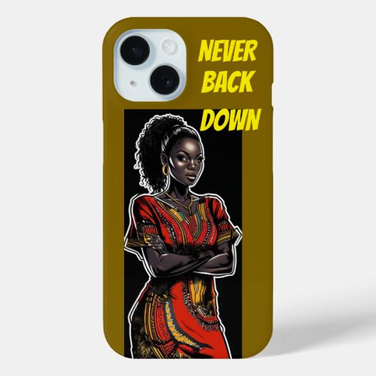 STERKE ZWARTE VROUW - Geef nooit op Case-Mate iPhone Case (Achterkant)