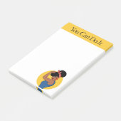 Sterke zwarte Vrouw Post-it notities Post-it® Notes (Schuin)