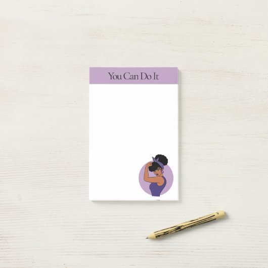 Sterke zwarte Vrouw Post-it notities Post-it® Notes (Op bureau)