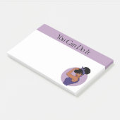 Sterke zwarte Vrouw Post-it notities Post-it® Notes (Schuin)