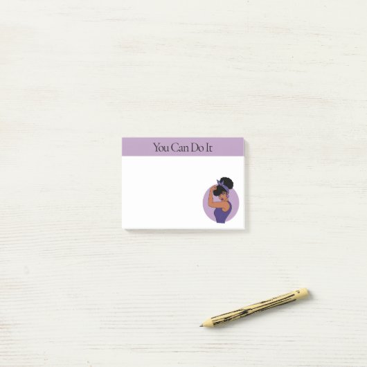 Sterke zwarte Vrouw Post-it notities Post-it® Notes (Op bureau)