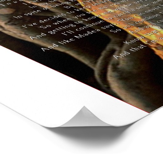 Sterke zwarte vrouw poster (Hoek)