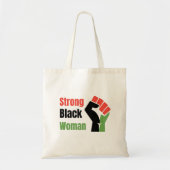 Sterke zwarte vrouw tote bag (Voorkant)