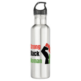 Sterke zwarte vrouw waterfles 