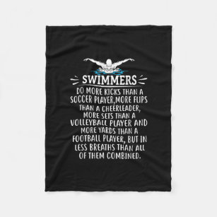 Sterke zwembriem-zwembad voor mannen fleece deken