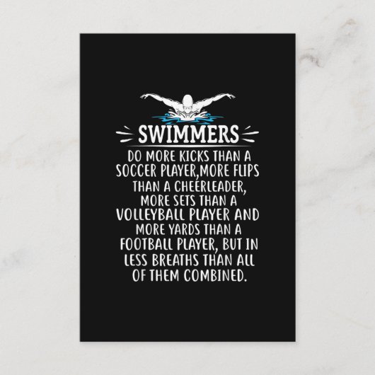 Sterke zwembriem-zwembad voor mannen informatiekaartje (Voorkant)