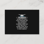 Sterke zwembriem-zwembad voor mannen informatiekaartje (Voorkant)