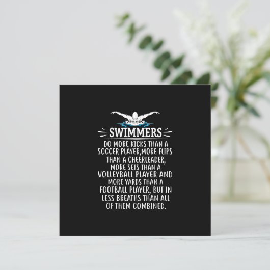 Sterke zwembriem-zwembad voor mannen kaart (Staand voorkant)