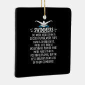 Sterke zwembriem-zwembad voor mannen keramisch ornament (Rechts)