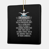 Sterke zwembriem-zwembad voor mannen keramisch ornament (Links)