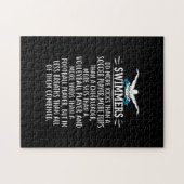 Sterke zwembriem-zwembad voor mannen legpuzzel (Horizontaal)