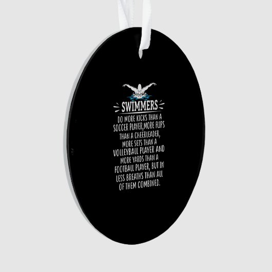 Sterke zwembriem-zwembad voor mannen ornament (voorkant)