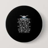 Sterke zwembriem-zwembad voor mannen ronde button 7,6 cm (Voorkant)