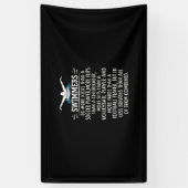 Sterke zwembriem-zwembad voor mannen spandoek (Verticaal)